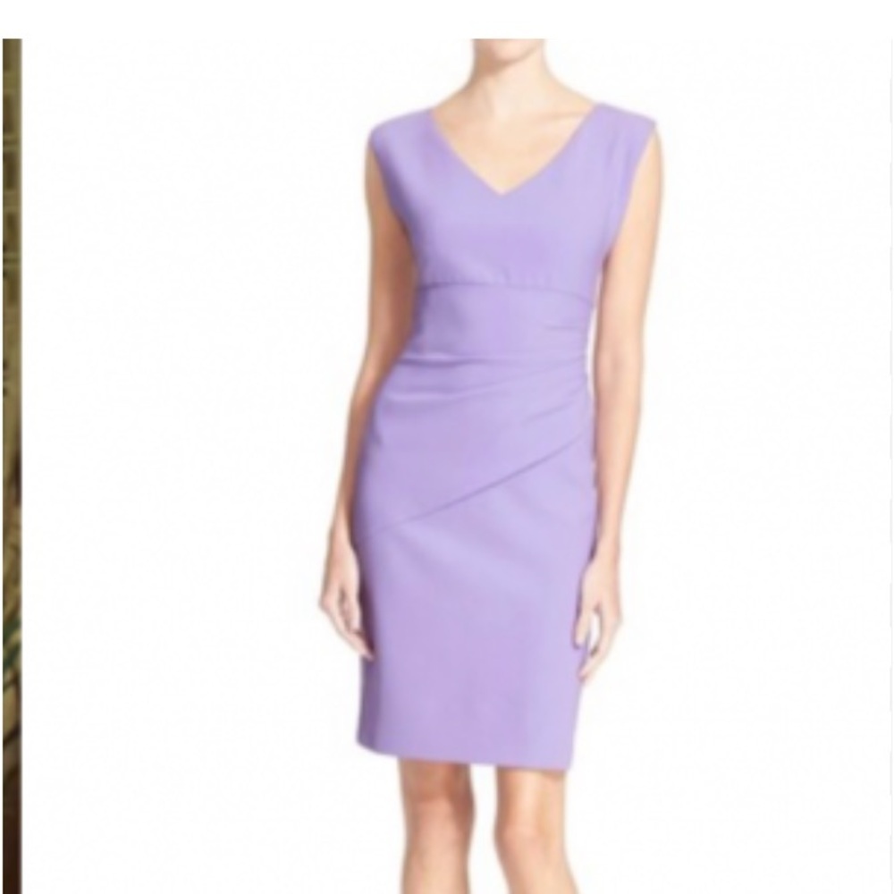 Daine Von Furstenberg purple vneck mini dress size 6